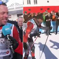 Anders Aukland tackas av efter karriärens sista lopp