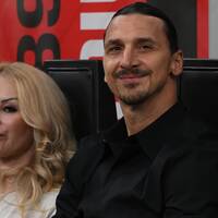 Zlatan Ibrahimovic och hans fru Helena Seger