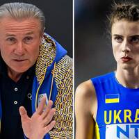 Världsmästaren Yaroslava Mahuchikh sågar Sergej Bubka.