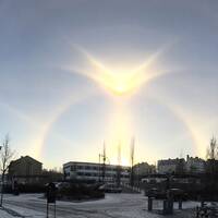 Halo fenomenet i Sollefteå den 23 november.