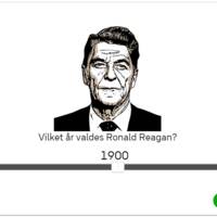 När valdes Reagan?