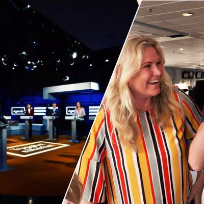 Agenda studion och dess partiledare.