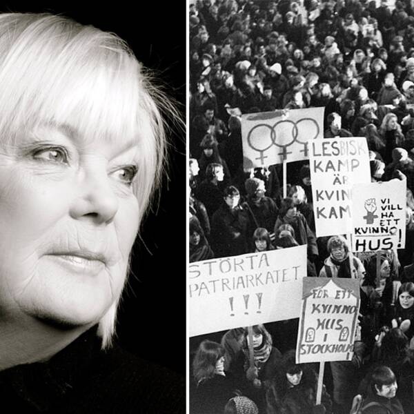 Helene Bergman och kvinnokamp. TT ”STOCKHOLM 19 790 308 Demonstrationståg för jämlikhet, rättvisa, fred och utveckling vid firandet av den internationella kvinnodagen 8 mars 1979 i Stockholm. Den internationella kvinnodagen (den 8 mars) firas av kvinnogrupper över hela världen. Datumet firas också i FN och i många länder är det en nationell helgdag. Foto: Ragnhild Haarstad / SVD / SCANPIX / Kod: 11014”