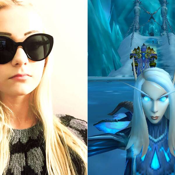 Hanna Wed, ung gamer och hennes spel-avatar