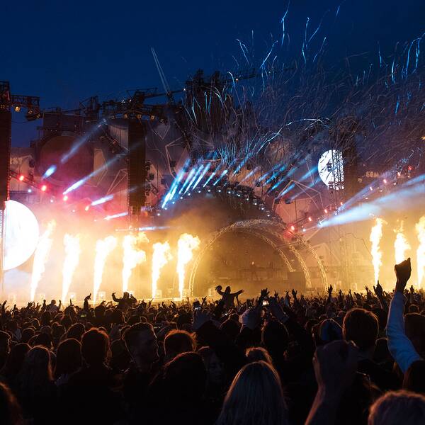Bild från en festival.