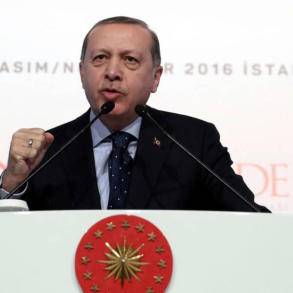 Turkiets president Recep Tayyip Erdogan