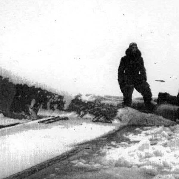 Gunnar Lundin från Täby satt i Röd Martin när Röd Niklas försvann i snöstormen i februari 1946.