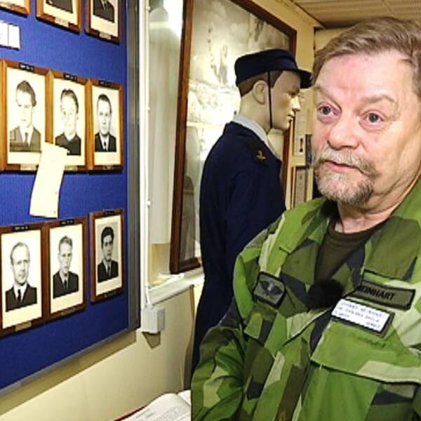 Johnny Neinhart, major på FMTS Halmstad samt museiansvarig.