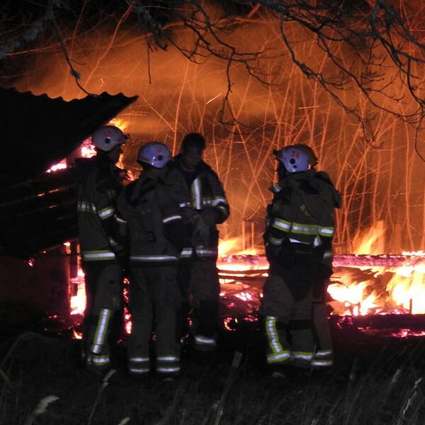 Ett torp utanför Ljungbyholm söder om Kalmar brann ner till grunden.