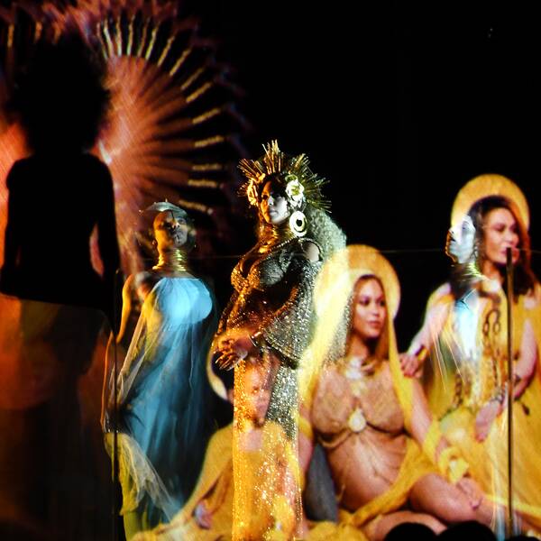 Beyoncé framträdde som madonnan