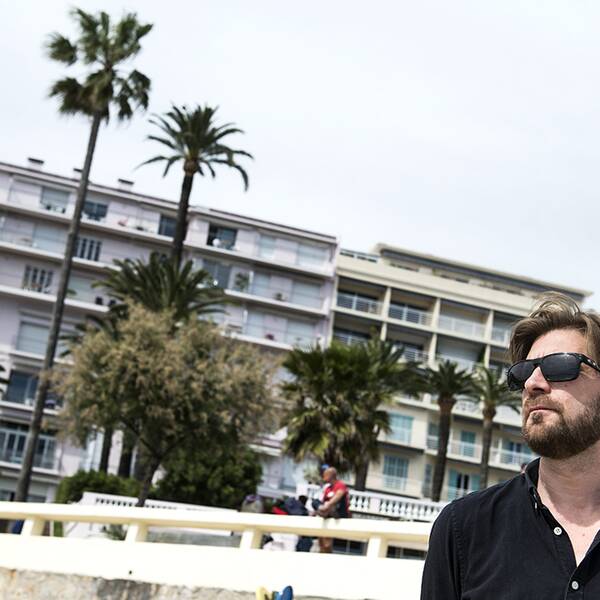 Ruben Östlund i Cannes när han visade filmen Turist på filmfestivalen 2014.