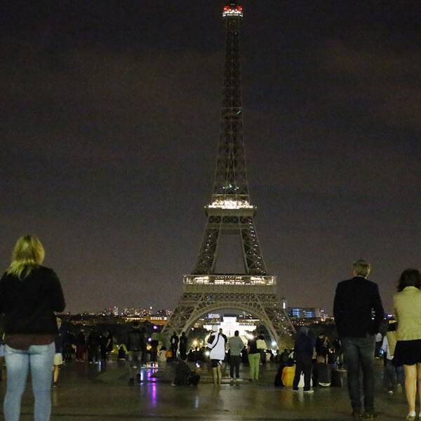 Nersläckt Eiffeltorn