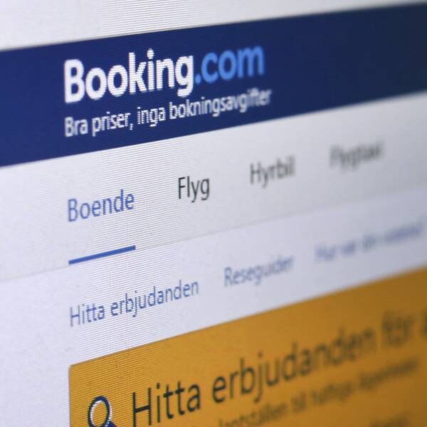 Bild på booking.com:s hemsida.
