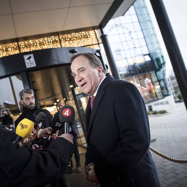 Statsminister Stefan Löfven (S) anländer till Göteborg inför det sociala EU-toppmötet. Foto Björn Larsson