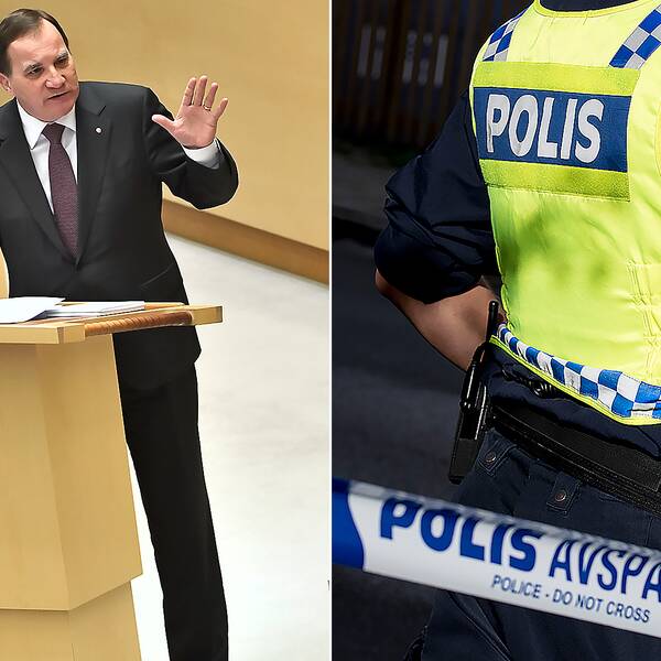Det handlade mycket om kriminalitet och gängvåld i 2018 års första partiledardebatt i riksdagen.