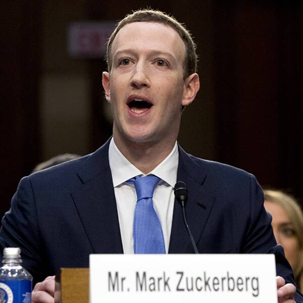 Facebooks vd frågades ut av senaten