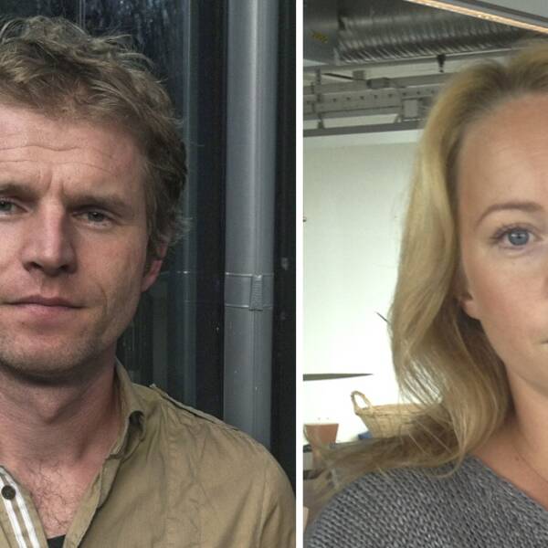 Redaktör Henrik Bergsten och reporter Jorun Collin.