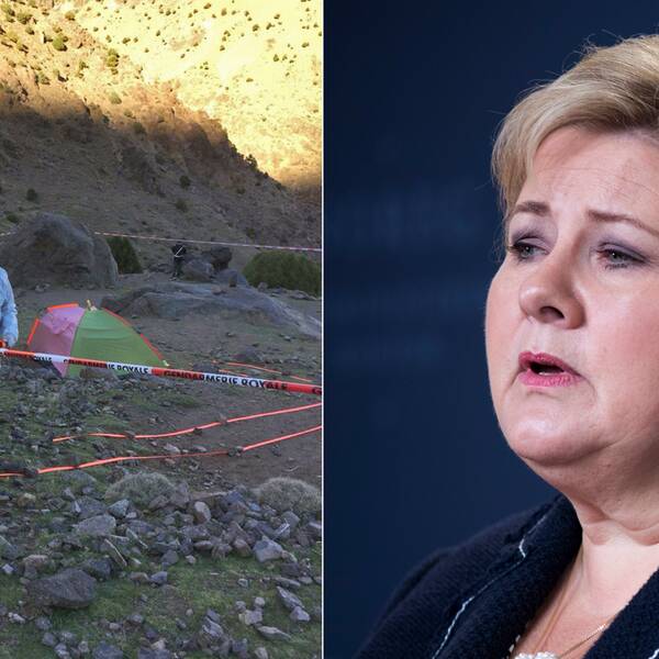 Den norska statsministern Erna Solberg ber människor att inte ladda ner eller sprida den video som påstås visa morden.