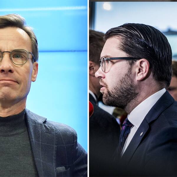 Moderatledaren Ulf Kristersson, Sverigedemokraternas Jimmie Åkesson och Centerpartiets Annie Lööf.