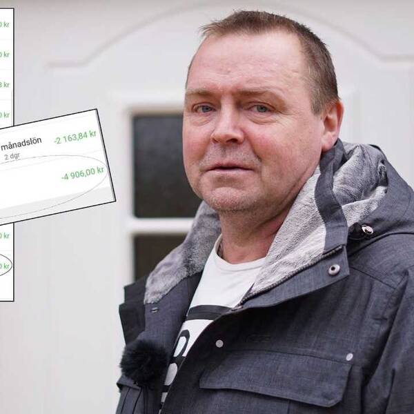 Krister Fredriksson fick en chock när Kronofogdemyndigheten ringde och berättade att löneutmätningarna från december till nu aldrig betalats in. 