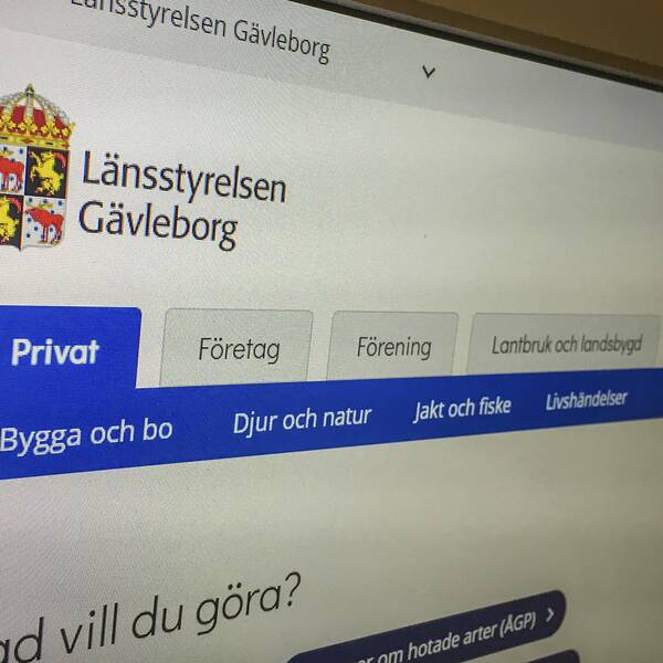 Länsstyrelsen Gävleborgs webbplats.