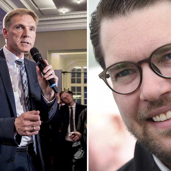 Dansk Folkepartis partiledare Kristian Thulesen Dahl och Sverigedemokraternas partiledare Jimmie Åkesson.
