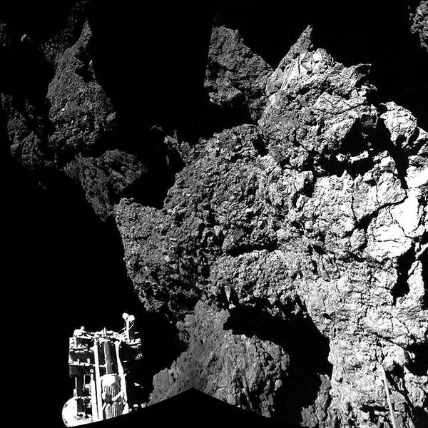 Kometlandaren Philae på kometen 67P/Churyumov-Gerasimenko