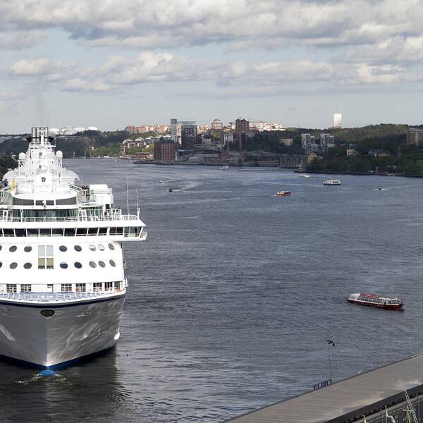 Birka Cruises fartyg M/S Birka Stockholm anländer till hamnen vid Slussen. Arkivbild.