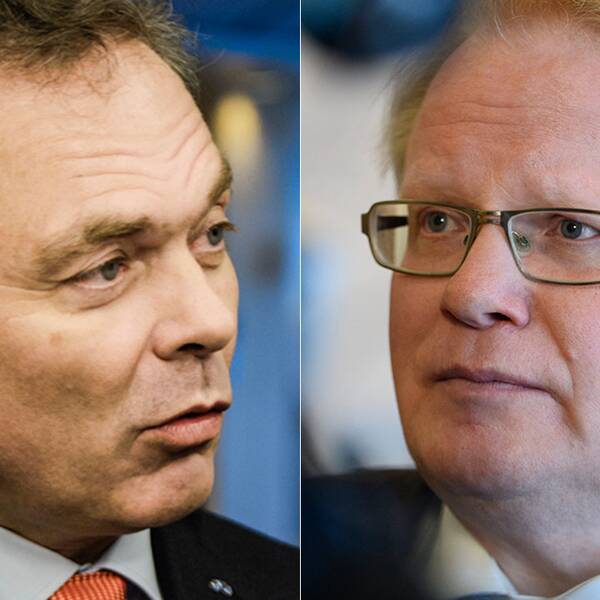 Folkpartiledaren Jan Björklund mötte försvarsminister Peter Hultqvist i Agenda.
