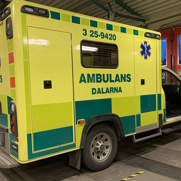 Bild på ambulans från Dalarna