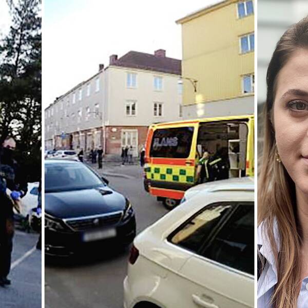 Starta klippet för att se bilder från polisens förundersökning i Gamlestadsärendet – mordfallet där 16 personer åtalats och där SVT:s reporter Valentina Xhaferi bevakar rättegången på plats.