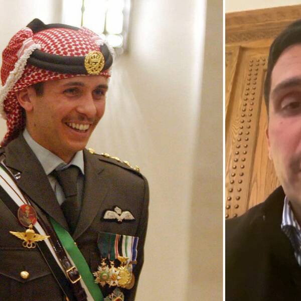 Bilden visar Jordaniens förre kronprins Hamza bin Hussein.