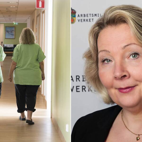 Förra våren betonade Arbetsmiljöverkets ledning att man slöt upp bakom Folkhälsomyndighetens rekommendationer – och inte hade någon allvarlig kritik. Hör svaren som Arbetsmiljöverkets högsta chef gav till SVT:s reporter.
