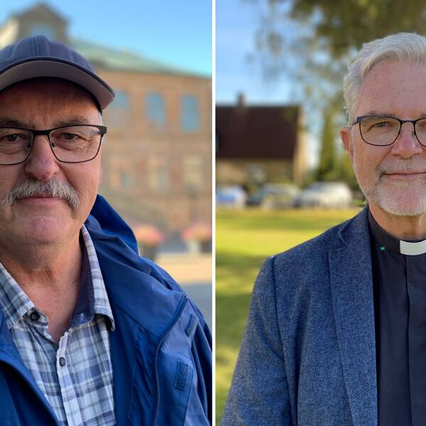 En bild på Anders Berthling och en bild på Peter Andreasson som båda står utomhus och tittar in i kameran.