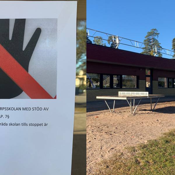 Skyddsstopp på skola u2013 samtliga elever har skickats hem  SVT Nyheter