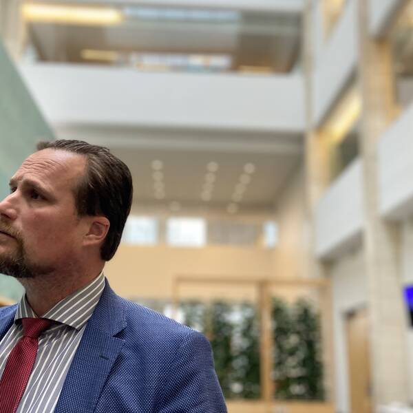 Carl Johan Sonesson, regionråd och regionstyrelsens ordförande i Skåne i rådhuset i Kristianstad.
