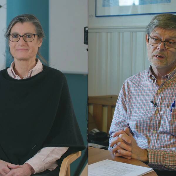 Östergötlands smittskyddsläkare Britt Åkerlind och hennes kollega i Sörmland Signar Mäkitalo