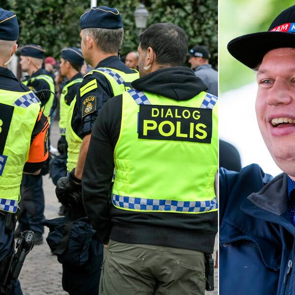 Rasmus Paludan och poliser