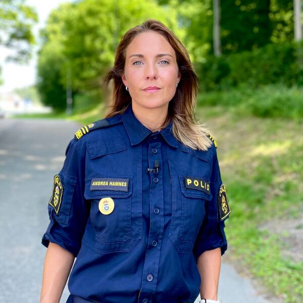Bild på Andrea Hamnes, biträdande polisområdeschef i Botkyrka.