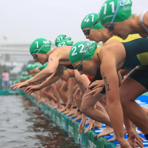 Triathlontävlingarna på OS i Tokyo.