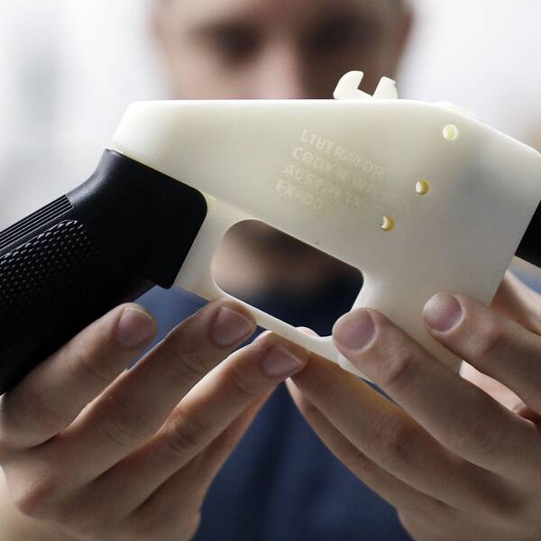 Fler och fler hemmagjorda 3D-vapen konfiskeras av polisen. Arkivbild.