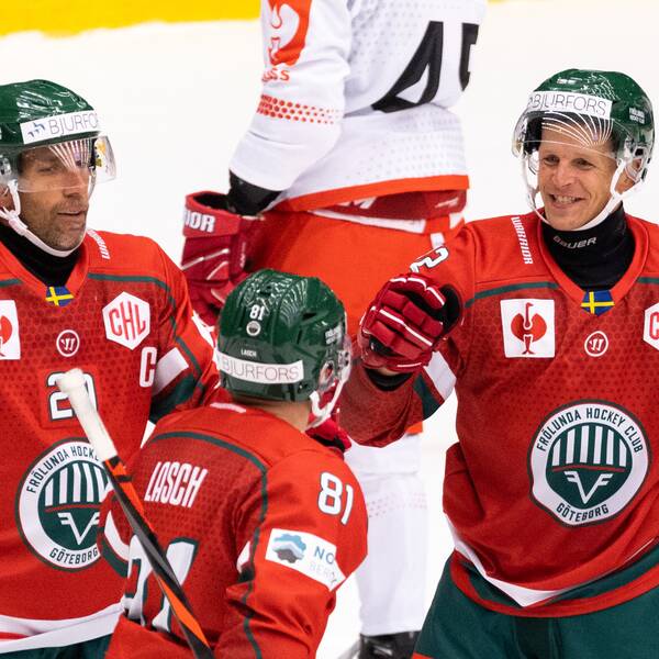 Max Friberg tvåmålsskytt för Frölunda.