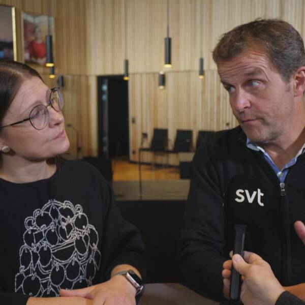 Se debatten mellan Åsa Larsson Blind (Samelistan) och kommunalrådet Gunnar Celberg (C).
