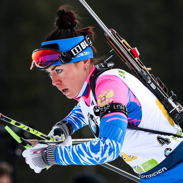 Ryskan Larisa Kuklina tävlade under neutral flagg på OS i Peking.
