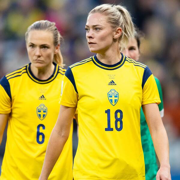 Magdalena Eriksson och Fridolina Rolfö kritiska mot Qatar.