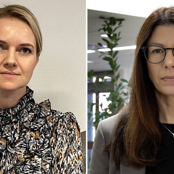 Till vänster i bilden syns Alicja Kapica (M) och till höger syns Bodil Hansson (S).