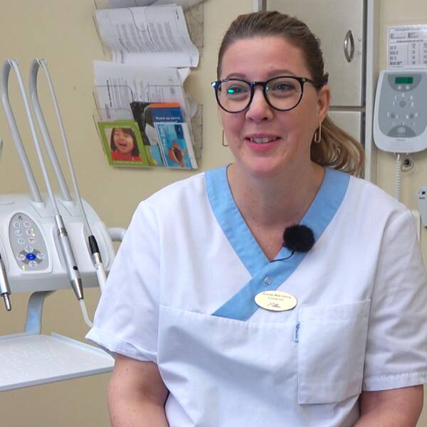 Anette Wärnberg, enhetschef på Folktandvården, berättar för SVT om jobbet för att lösa tandläkarbristen i Norrbotten.