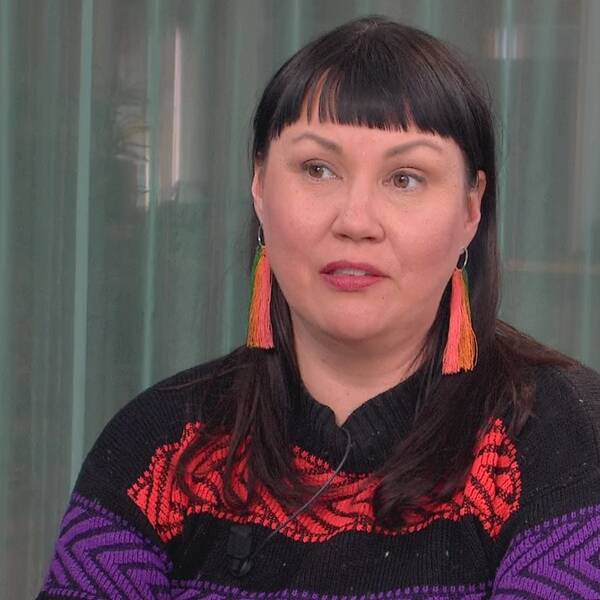 Anna Sunna, ordförande i samiska journalistförbundet.