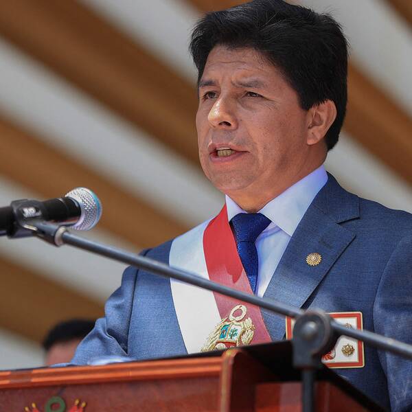 Perus president Pedro Castillo.