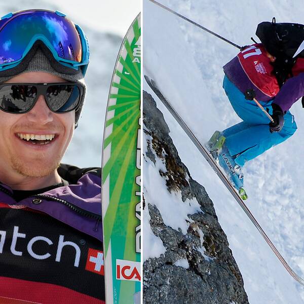 Reine Barkered, en av fyra svenskar som tävlar på Freeride World Tour.